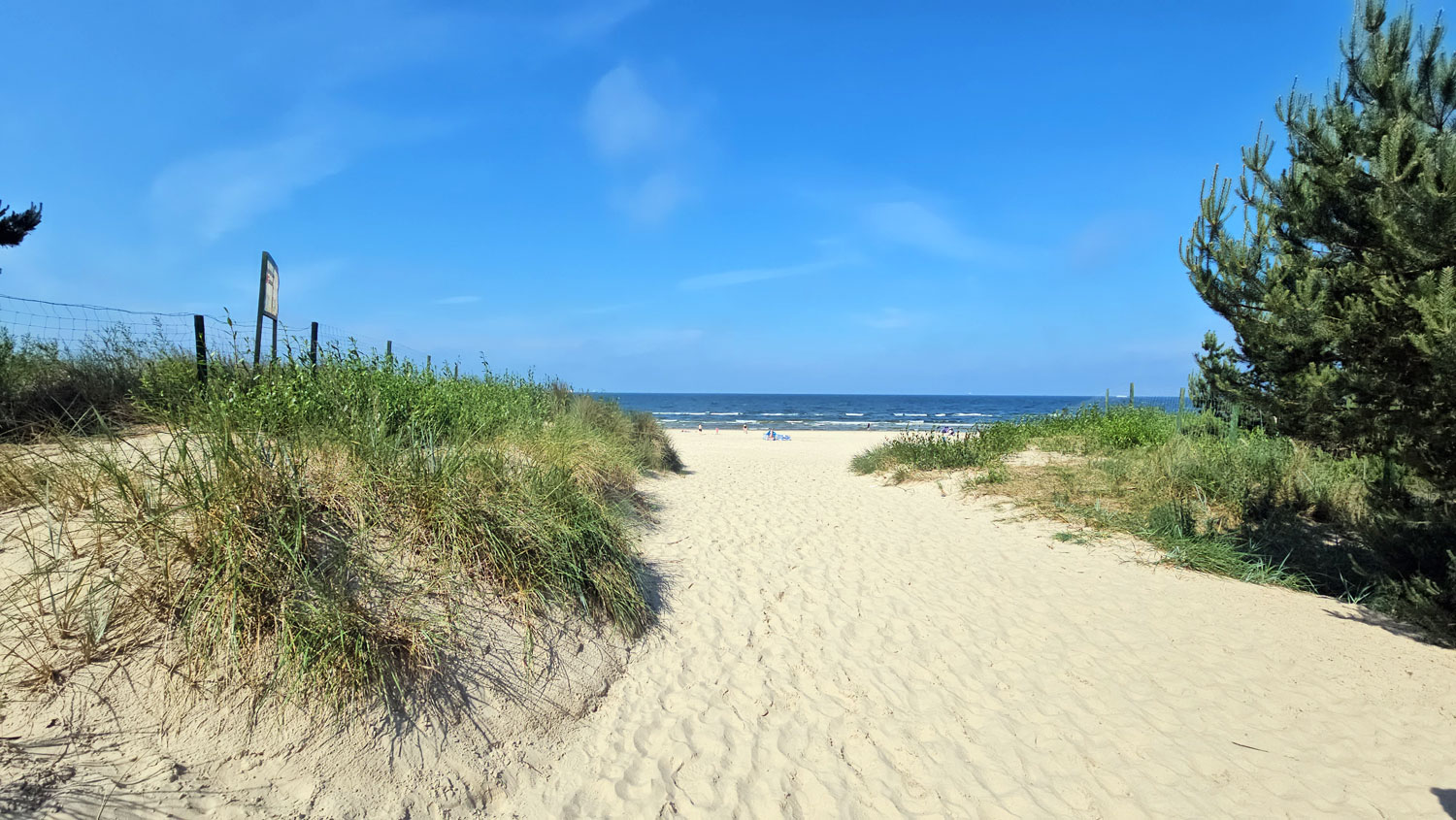 Wejście na plażę w Świnoujściu