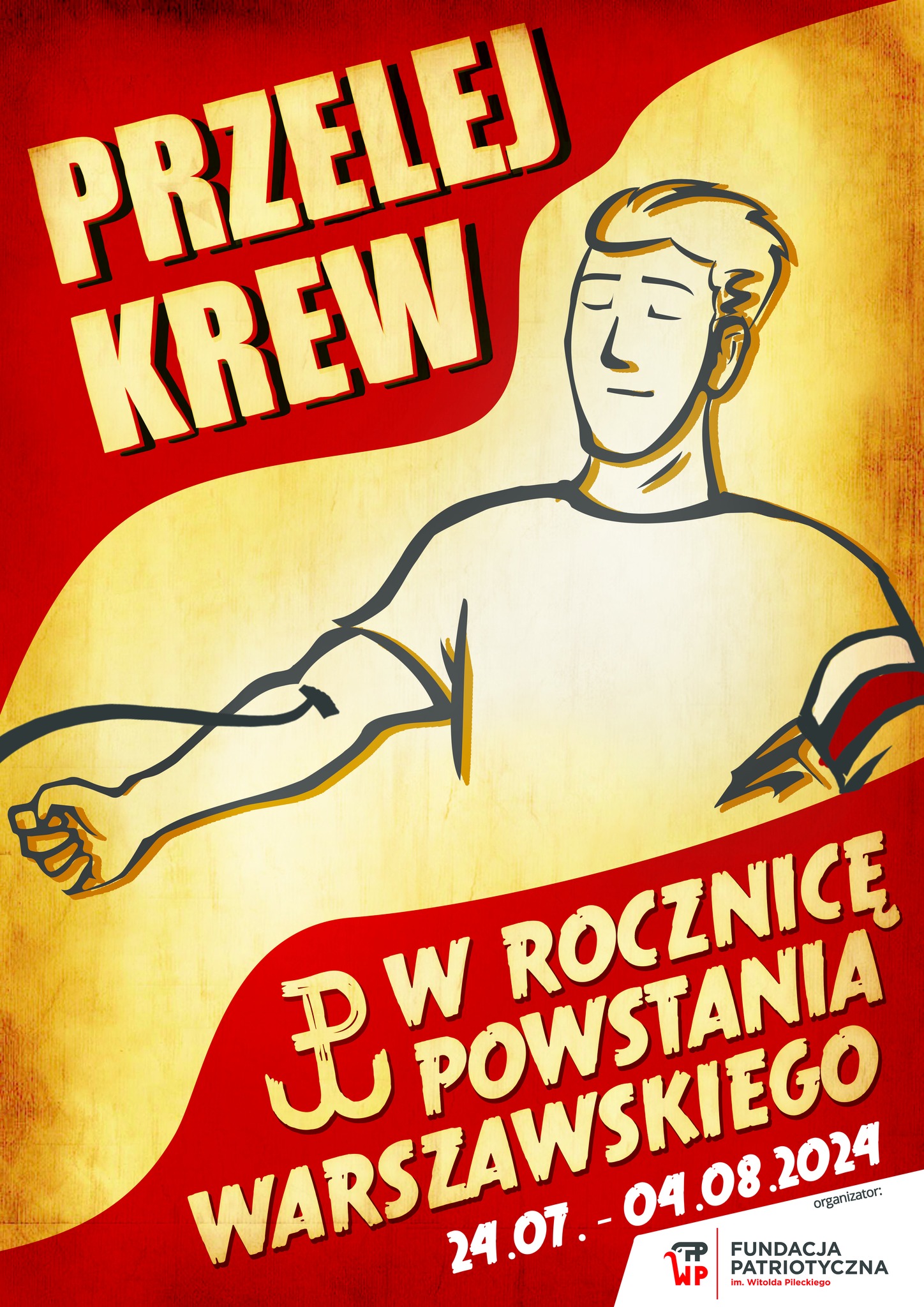 Akcja "Przelej krew w rocznicę Powstania Warszawskiego" - edycja 2024 r